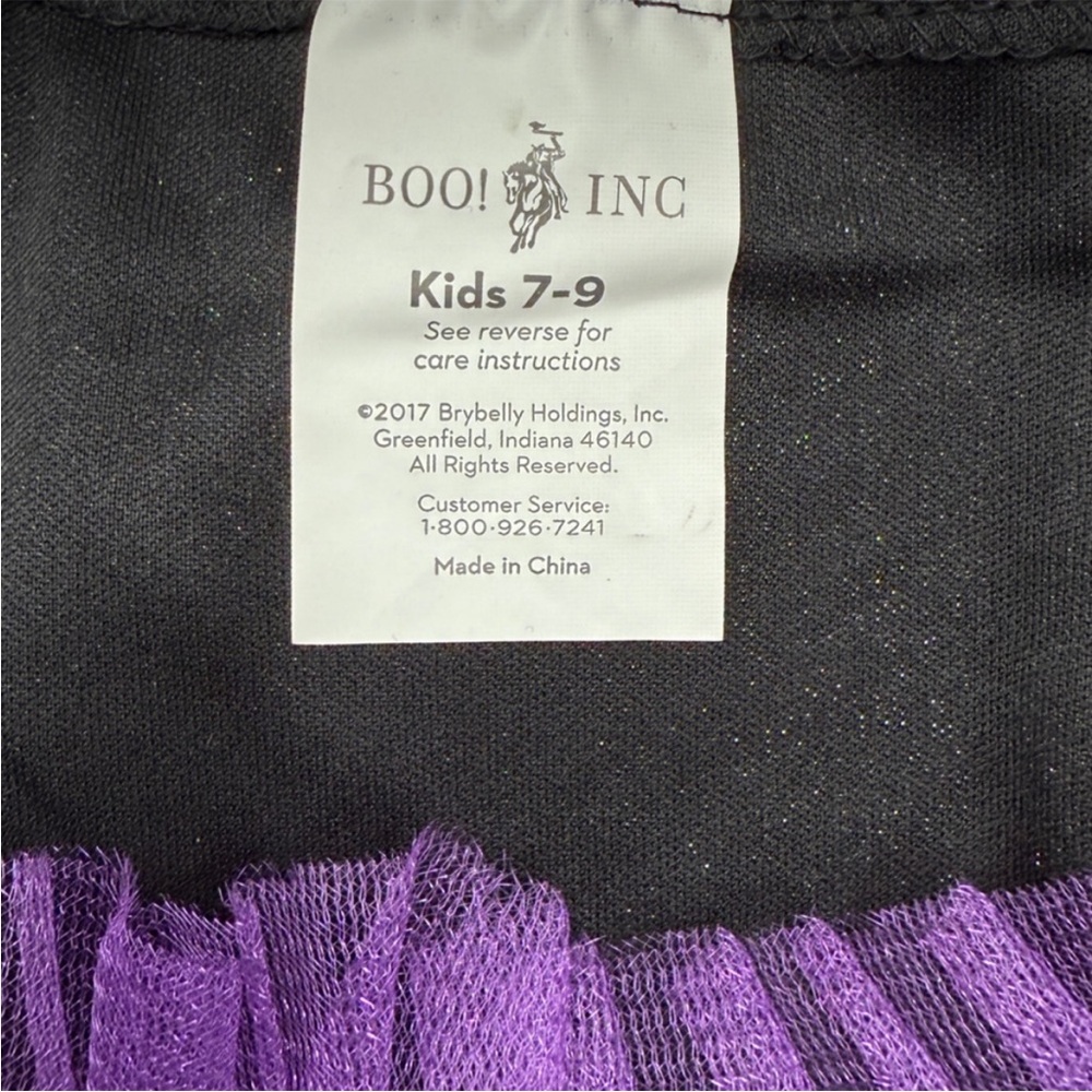 NWT Boo! Inc. Enchanting Witch Costume Girls Size 7-9 Dress & Hat‎ Halloween - Picture 3 of 6